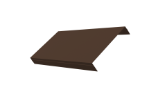 Ламель обратная 150 забора жалюзи Texas 0,45 PE-Double RAL 8017 шоколад