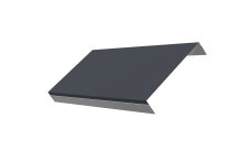 Ламель обратная стартовая/финишная забора жалюзи Texas 50мм для калиток и ворот (с заполнением ламелями 150) 0,5 Atlas X RAL 7024 мокрый асфальт