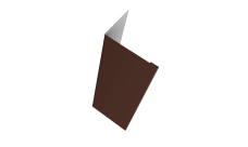 Нащельник (для калиток и ворот) 25х35 жалюзи Milan, Tokyo, Palermo 0,45 PE RAL 8017 шоколад (L1,68)