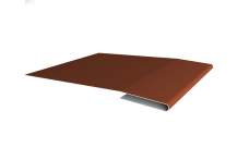 Планка начальная Grand Line 0,5 Satin Matt RAL 8004 терракота (2м)