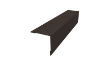Планка завершающая 50х50 для забора жалюзи Milan Grand Line 0,5 PurPro RR 32 темно-коричневый (2м)