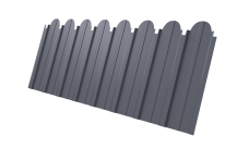 Профнастил C10A фигурный 0,4 PE RAL 7004 сигнальный серый