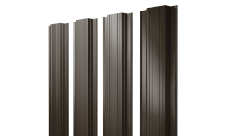 Штакетник Прямоугольный с прямым резом 0,5 PurPro Matt 275 RR 32 темно-коричневый