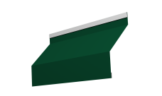 Ламель забора жалюзи Milan new Grand Line 0,5 Satin с пленкой RAL 6005 зеленый мох