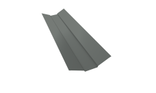Планка ендовы верхней 95х80х95 Grand Line 0,45 PE с пленкой RAL 7005 мышино-серый (2м)