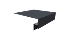 Планка околооконная сложная Блок-Хаус новый 200х50х27 Grand Line 0,5 PurLite матовый RAL 7024 мокрый асфальт (2м)