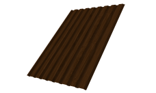 Профнастил С20A 0,45 Print Elite Choco Wood TwinColor