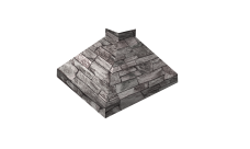 Угол отлива внешний 250 Grand Line 0,45 Print Elite с пленкой Fine Stone TwinColor