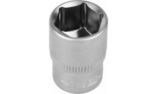 Головка торцовая Зубр Мастер (1/4″) Cr-V Flank хроматированное покрытие 13мм (27715-13)