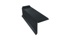 Планка торцевая сегментная 30мм Grand Line Левая 0,45 Drap TX RAL 7016 антрацитово-серый