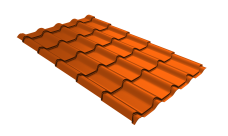 Профиль волновой "Камея" ("Kamea") 0,45 PE RAL 2004 оранжевый