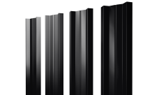 Штакетник М-образный A с прямым резом 0,45 Drap TR RAL 9005 черный