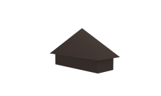 Колпак на полустолб для С20 0,5 PurLite Matt с пленкой RR 32 темно-коричневый