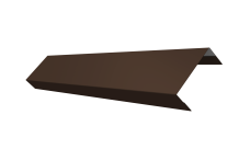 Ламель лицевая 50 забора жалюзи Texas Grand Line 0,5 Rooftop Бархат RAL 8017 шоколад