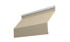 Ламель забора жалюзи Milan new 0,45 Drap TX RAL 1015 светлая слоновая кость