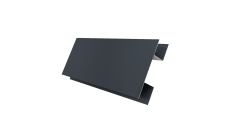 Планка H-образная Экобрус Grand Line 0,5 PurPro с пленкой RAL 7024 мокрый асфальт (2м)