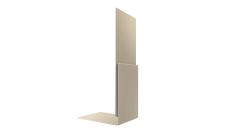 Планка приемная оконная 0,45 Print Elite Milky Wood TwinColor (2м)