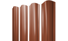 Штакетник Круглый фигурный 0,5 Velur X RAL 8004 терракота