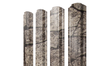 Штакетник Прямоугольный фигурный 0,45 Print Elite King Stone TwinColor
