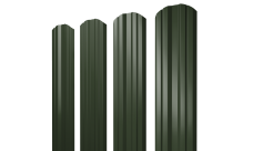 Штакетник Twin фигурный 0,5 Satin Matt TX RAL 6020 хромовая зелень