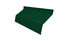 Ламель забора жалюзи Milan new gofr Grand Line 0,5 Satin с пленкой RAL 6005 зеленый мох