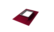 Оклад трубы Длина вдоль ската 670 х Ширина вдоль карниза 470 0,45 PE RAL 3003 рубиново-красный