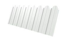 Профнастил C10A фигурный 0,45 Drap RAL 9003 сигнальный белый