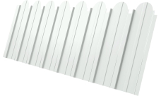 Профнастил C10A фигурный Grand Line 0,45 Drap RAL 9003 сигнальный белый