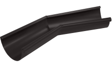 Угол желоба внутренний GL PU Matt 135 гр 125 мм RR 32 темно-коричневый