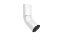 Колено стока Optima 150мм RAL 9003