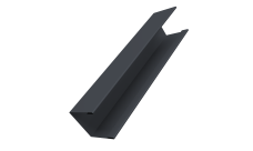 Крышка жалюзи Milan Slim 0,45 Drap-double TX RAL 7024 мокрый асфальт (2,5м)