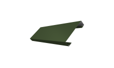 Ламель лицевая 100 забора жалюзи Texas Grand Line 0,5 Satin Matt TX RAL 6020 хромовая зелень