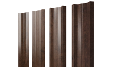 Штакетник М-образный A с прямым резом 0,45 Print Elite Antique Wood TwinColor