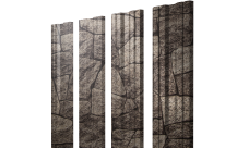 Штакетник Twin с прямым резом 0,45 Print Elite King Stone TwinColor