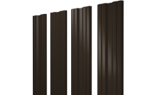 Штакетник Twin с прямым резом 0,5 Atlas X RR 32 темно-коричневый