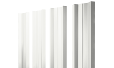 Штакетник М-образный A с прямым резом 0,5 Satin RAL 9003 сигнальный белый