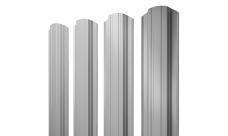 Штакетник Прямоугольный фигурный 0,45 PE RAL 7004 сигнальный серый