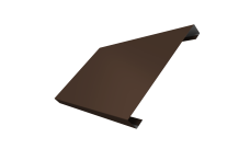 Ламель лицевая 200 забора жалюзи Texas 0,45 PE RAL 8017 шоколад