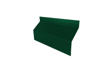 Ламель забора жалюзи Milan Slim стартовая/финишная для калиток и ворот 0,5 Satin Matt TX RAL 6005 зеленый мох