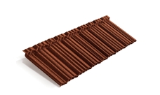 Лист композитной черепицы Metrotile MetroShake 2 терракотовый