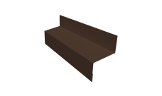 Отлив межэтажный 45 Grand Line 0,5 PurLite Matt RAL 8017 шоколад (2м)