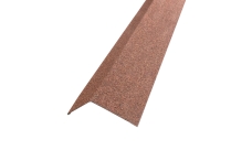 Планка карнизная Grand Line c базальтовой крошкой для мягкой кровли 100х65 красная 1,25м