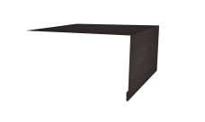 Планка околооконная простая 250х50 Grand Line 0,45 Print Elite Coffee Wood TwinColor (2м)