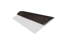 Планка стартово-финишная Экобрус Grand Line 0,5 PurLite Matt RR 32 темно-коричневый (3м)