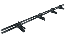 Снегозадержатель трубчатый для фальца Premium 45х25 RAL 7016 (3м) оцинкованный