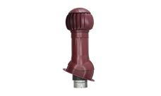 Комплект вентиляции Gervent для фальцевой кровли и гибкой черепицы изолированный 125/160мм бордовый