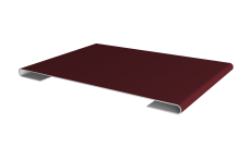 Планка стыковочная 0,5 Satin с пленкой RAL 3005 красное вино (2м)