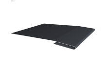 Планка начальная Grand Line 0,45 Drap-double TX RAL 7024 мокрый асфальт (2м)