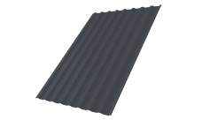 Профнастил С20B 0,45 Drap TX RAL 7024 мокрый асфальт