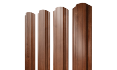 Штакетник Прямоугольный фигурный 0,45 Print Elite Rowan TwinColor